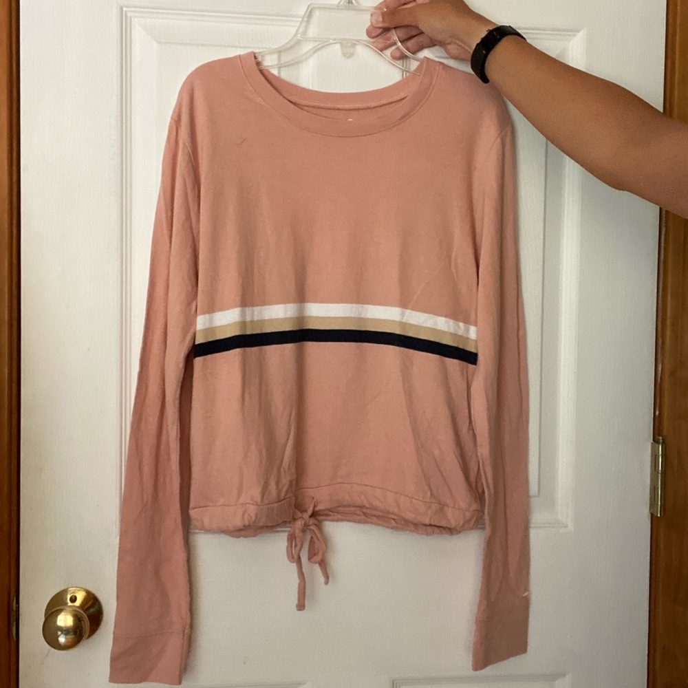 Hollister long-sleeve boyfriend.